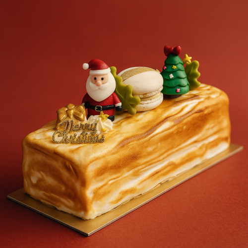 Christmas Special: Mango Yuzu Meringue Log Cake