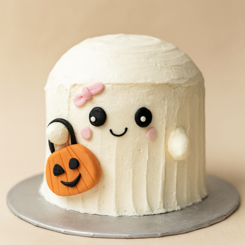 Kawaii Ghost Cake