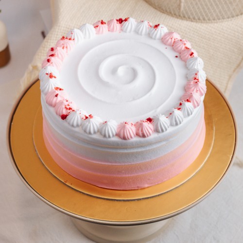 Ombre Striped Cake with Sprinkles (Egg-free, Dairy-free, No Sugar Added)