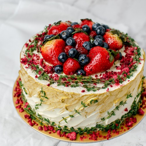 Rustic Gold with Mixed Berries & Herbs