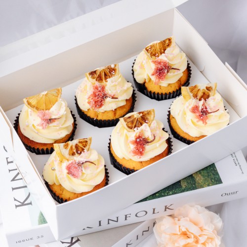 Honey Yuzu Citron Cupcakes - Box of Six
