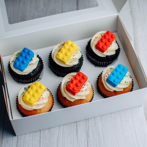 Building Blocks Cupcakes - Box of Six