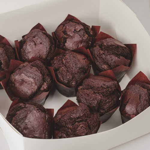 Dark Chocolate Muffin - Box of Ten