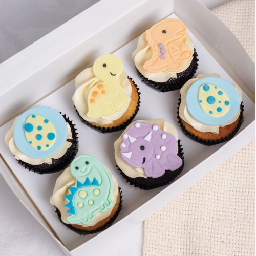 Dinosaur Cupcakes - Box of Six