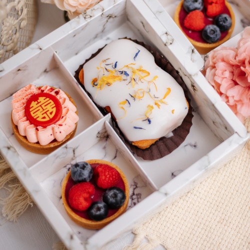 Double Happiness Guo Da Li - Mini Loaf and Tarts Box