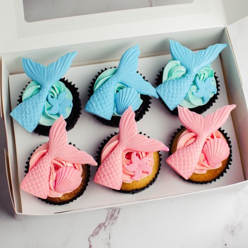 Mermaid Cupcakes - Box of Six