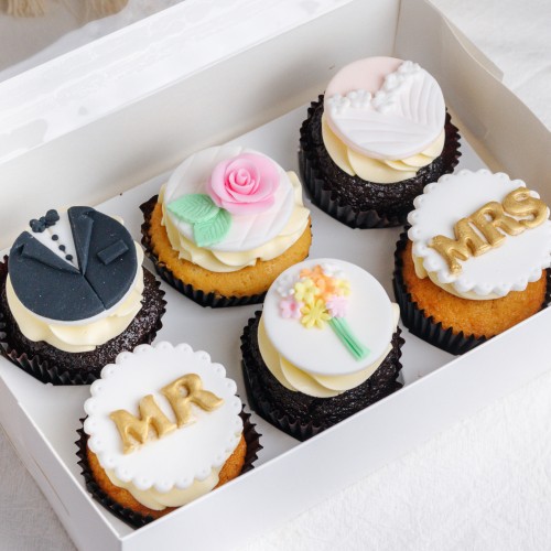 Wedding Cupcakes - Box of Six