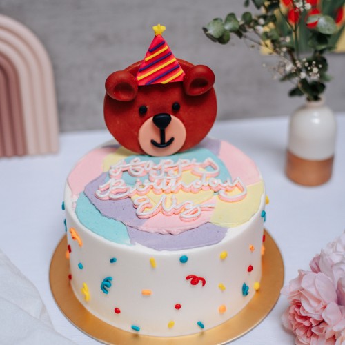 Beary Confetti Cake