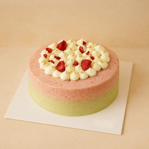 July Special: Strawberry Matcha Cake