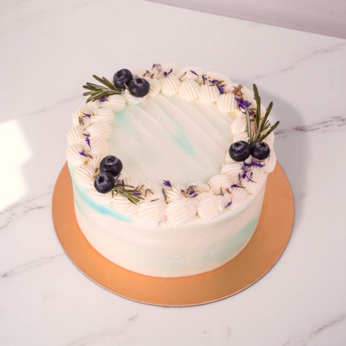Sugar-Free Blueberries & Cream Cake (Gluten-Free, Keto)