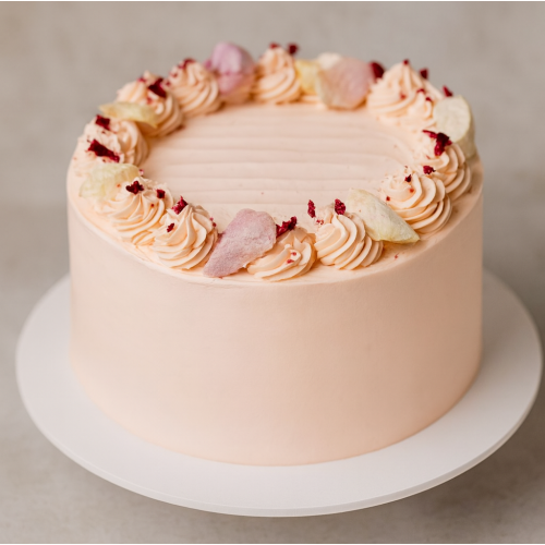 White Peach Lychee Cake