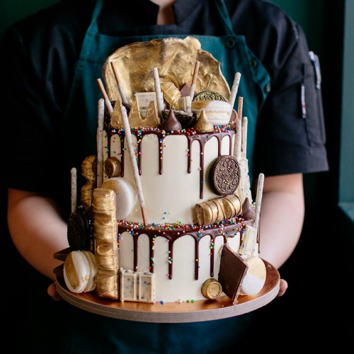 Two Tier Chocolate Overload Cake