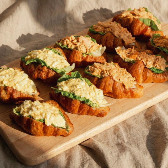 Petite Croissant Sandwiches - Box of Eight