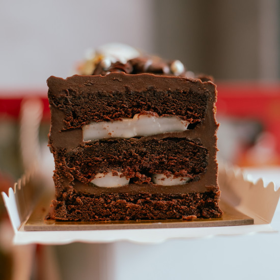 Christmas Special: Dark Chocolate Mochi Log Cake