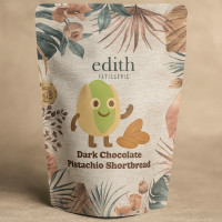 Dark Chocolate Pistachio Shortbread Cookies - Petite Bag