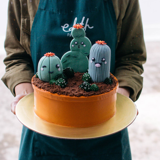 Cactus Pot Cake