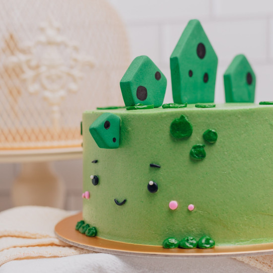 Green Dinosaur Cake