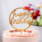 Gold Happy Birthday Topper