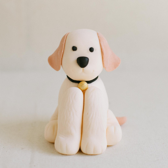 Fondant Sitting Dog Topper