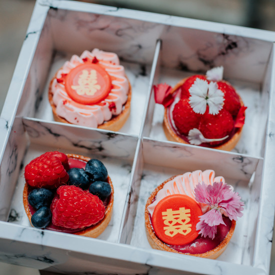 Double Happiness Guo Da Li - Box of Four Tarts