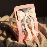 Pastel Floral Bow Cupcakes - Box of Four
