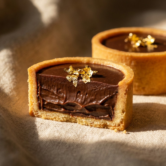 Mini Dark Chocolate Tarts - Box of Twelve