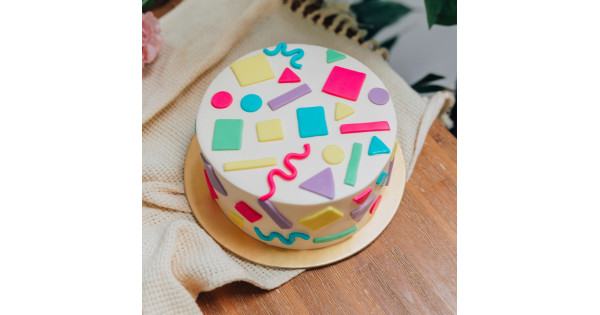 Geometric-Shaped Cake