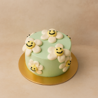 4" Petite Happy Daisies Cake