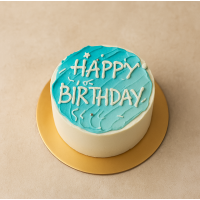 4" Petite Ombre Swashes Cake