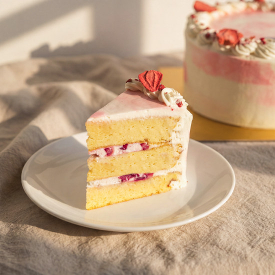 Sugar-Free Strawberries & Cream Cake (Gluten-Free, Keto)