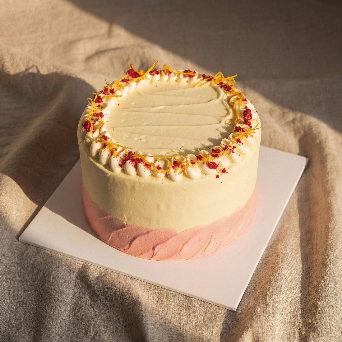 Mango Strawberry Cake (6/8/10/12 inch) - Edith Patisserie