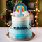 Two Tier Ombre with Rainbow Decor